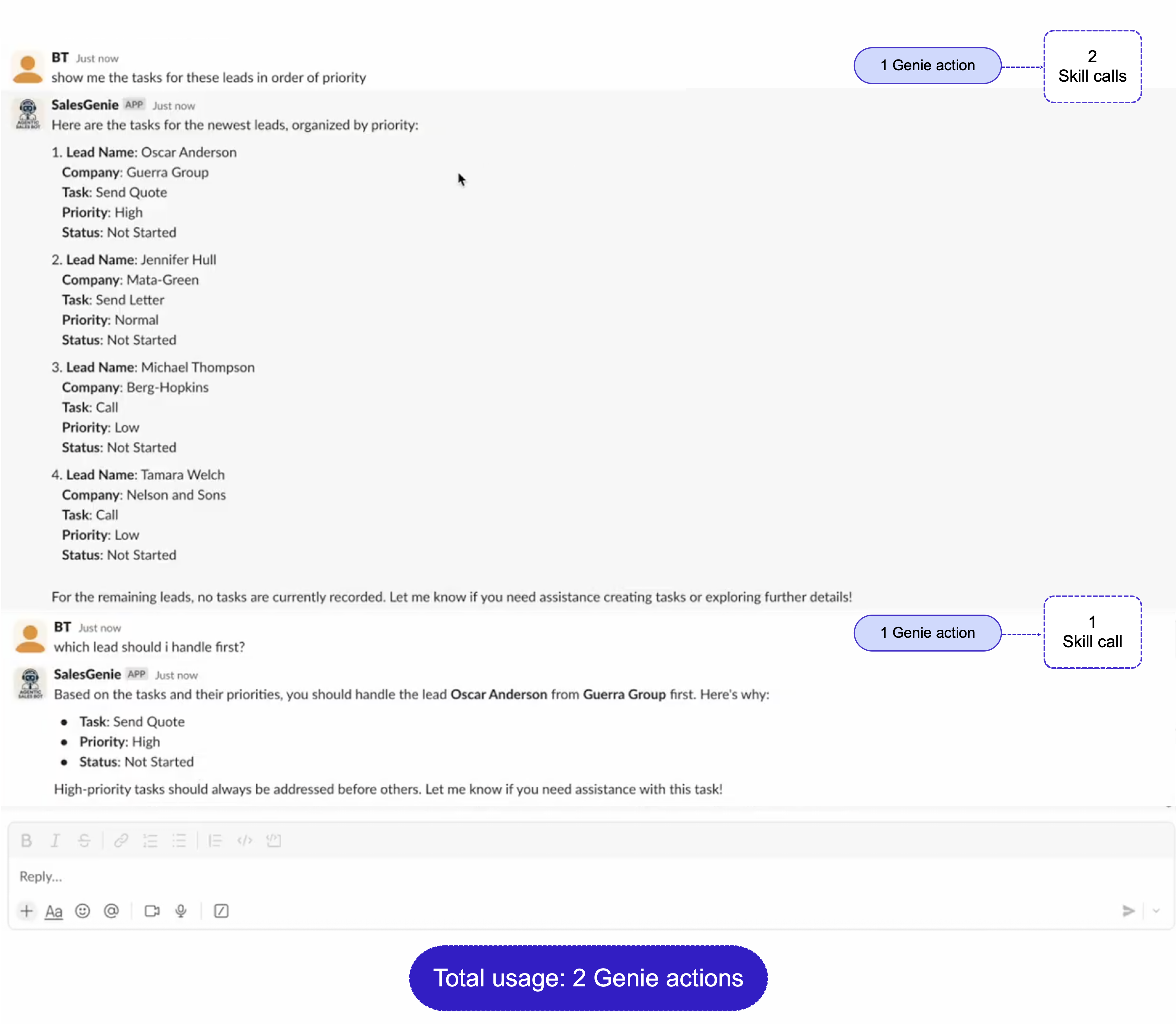 Multi-step task