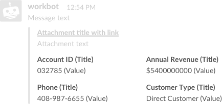 Attachment message fields