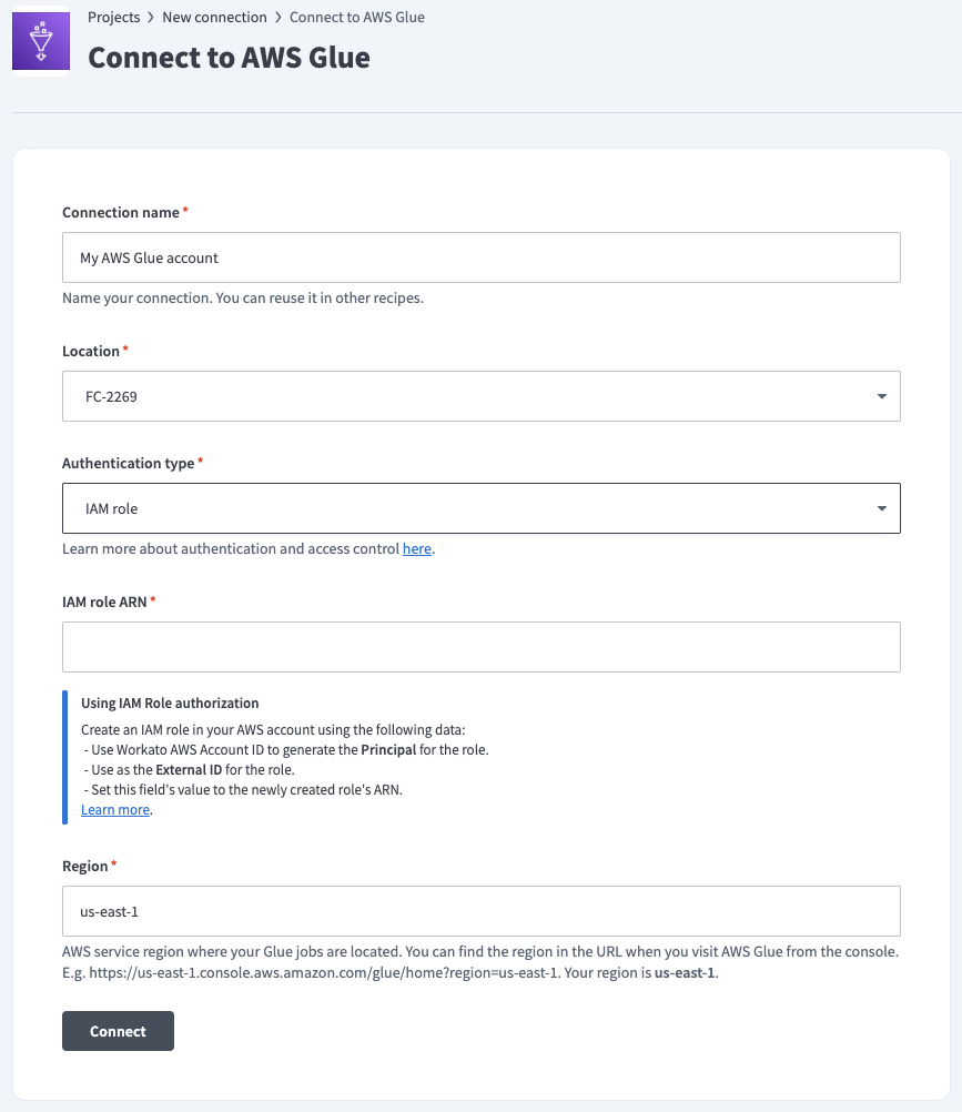 AWS Glue Connection