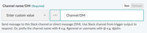 Message to update example