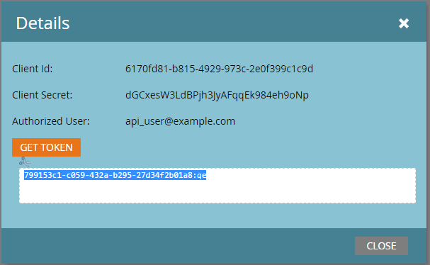 Client credentials