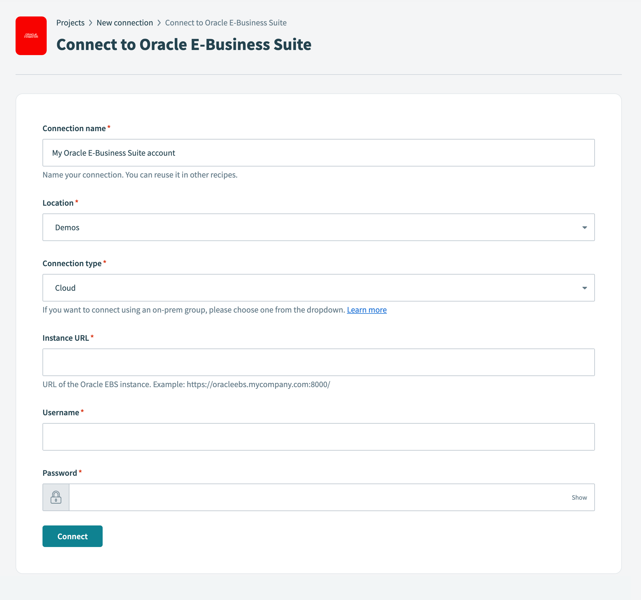 Oracle recipe