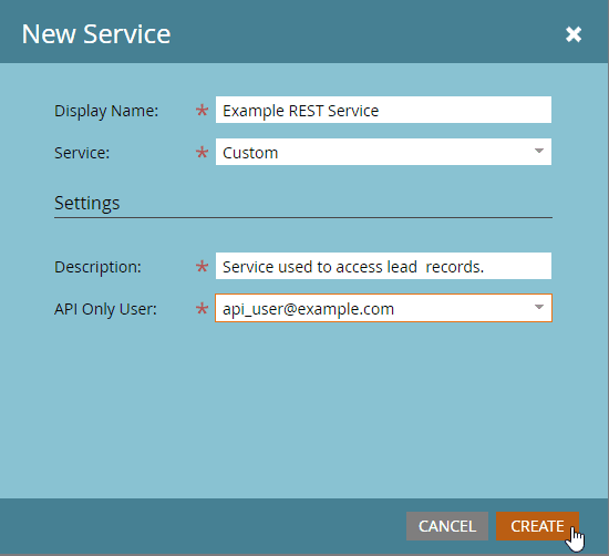 New custom service