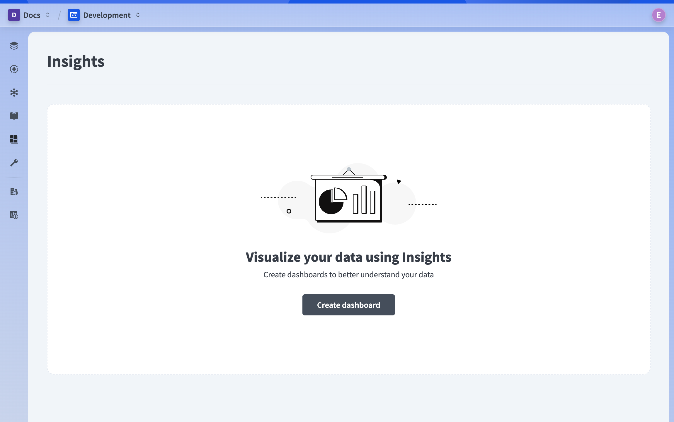 Create new dashboard