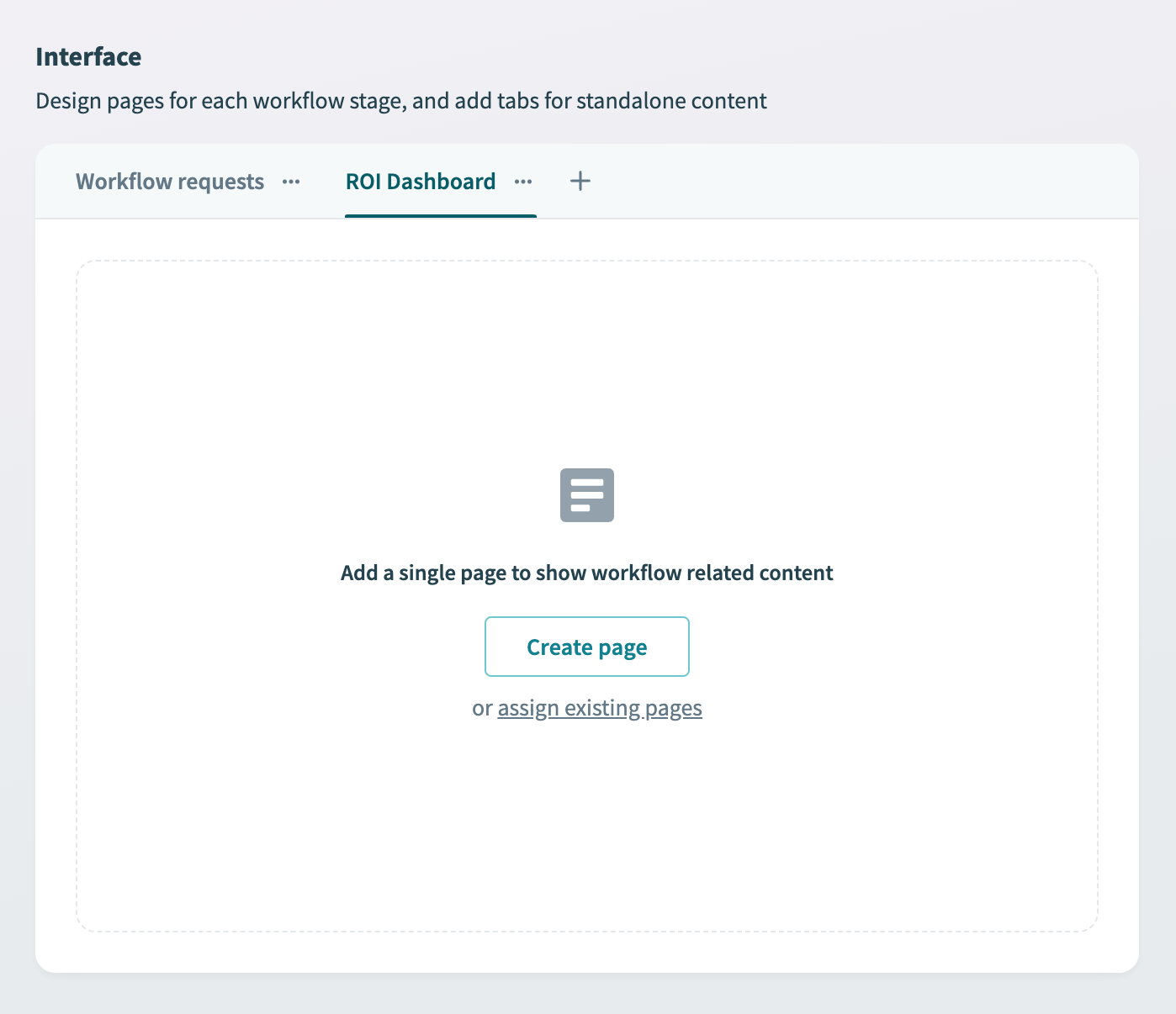 Create the page