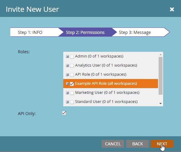 User permissions