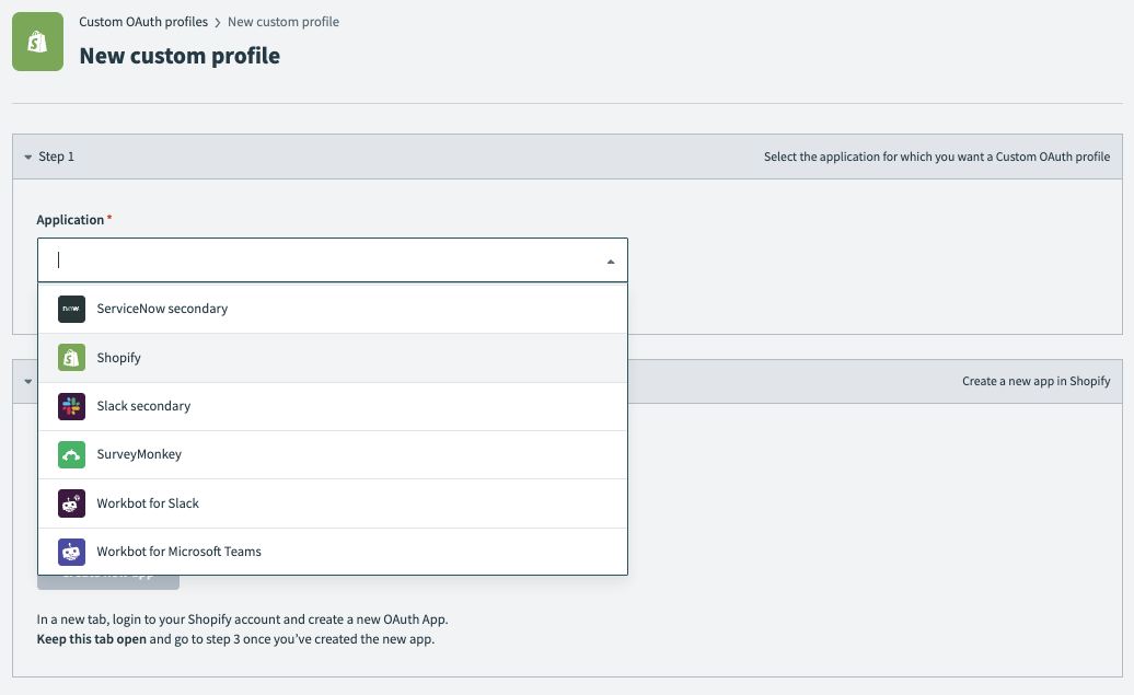 Select Shopify