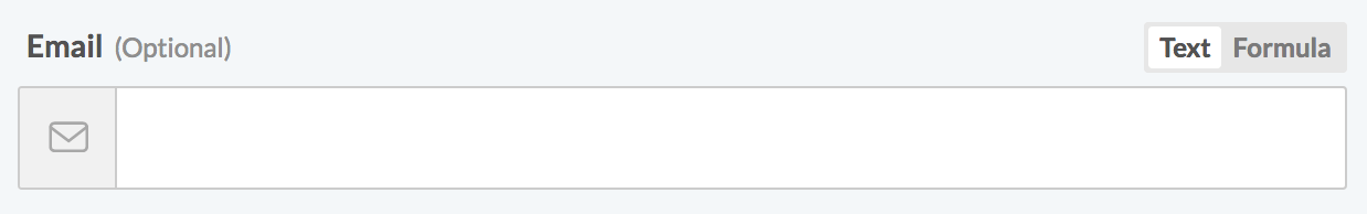 email control type
