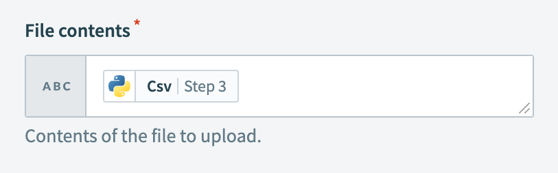 Map the Csv datapill