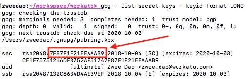 PGP key ID
