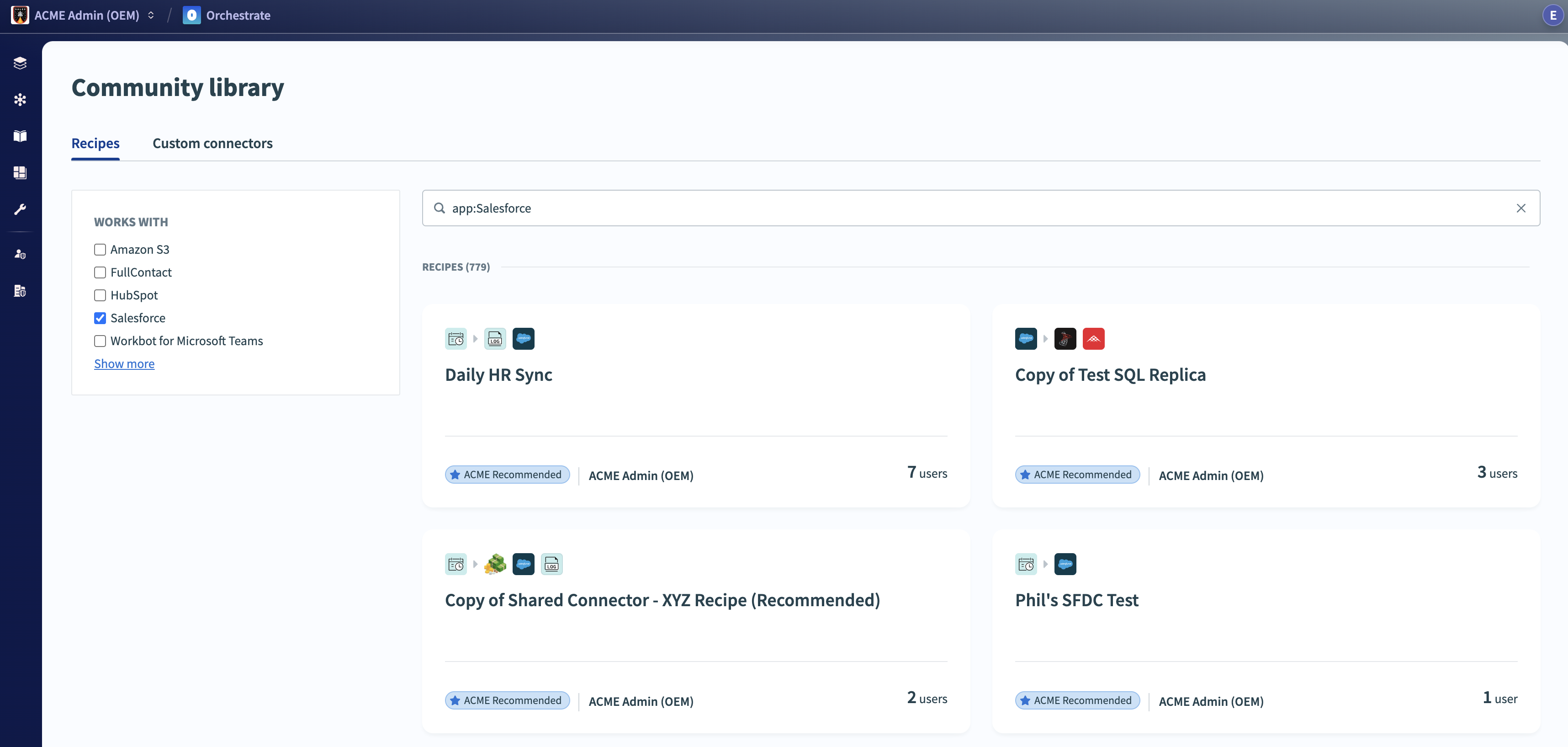 Embedded: Recipe sharing