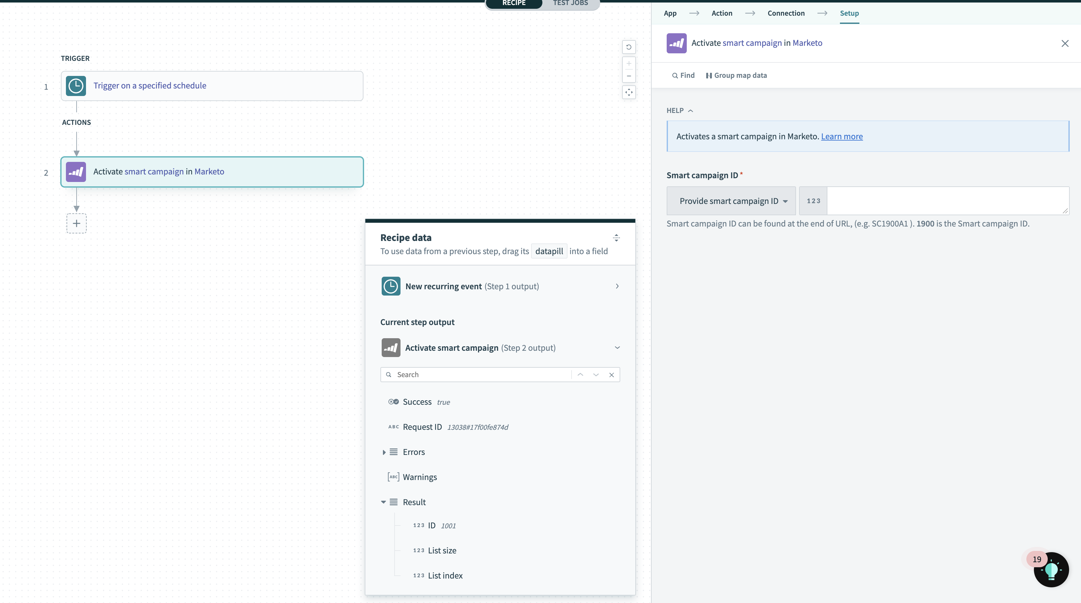 スマートキャンペーン有効化アクション