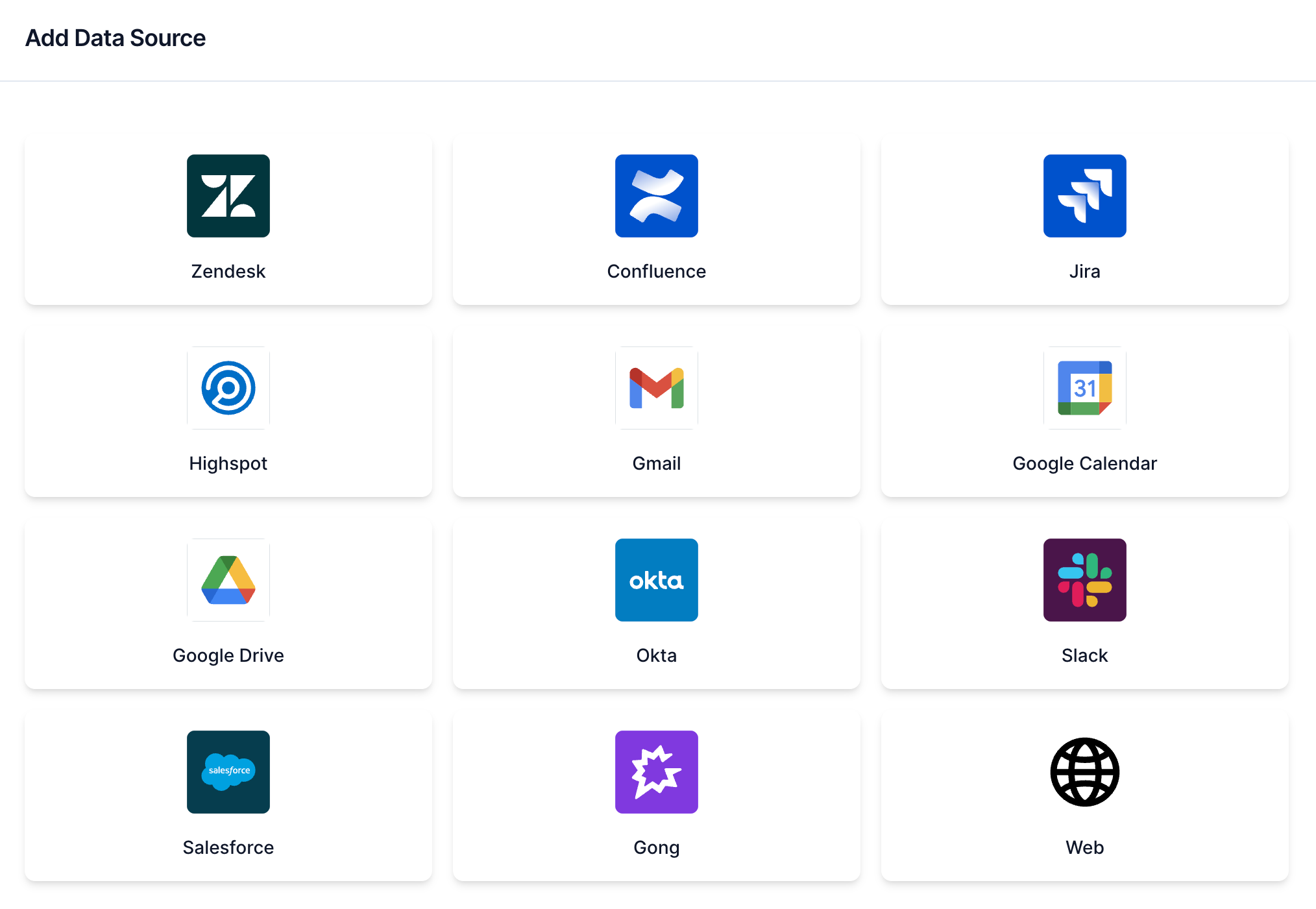 Select your data source