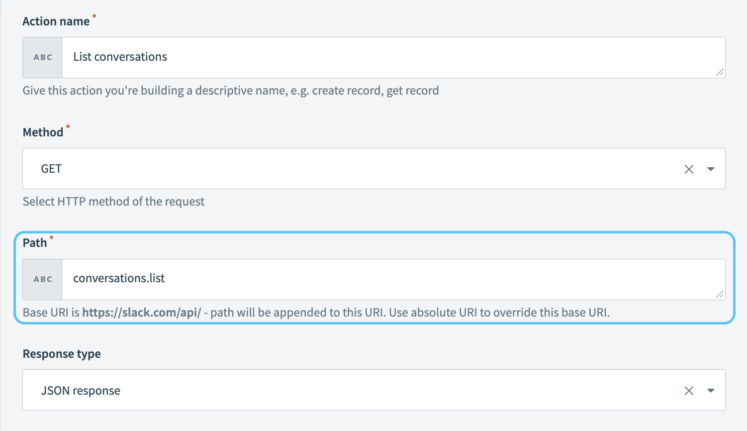 Adding URL endpoint for list conversations