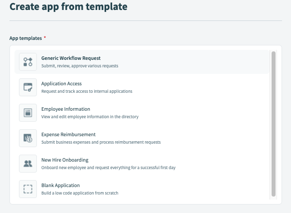 App template