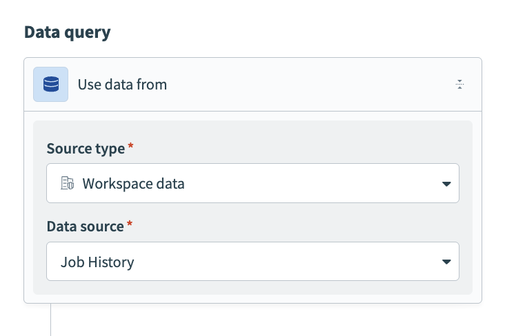 View the results table