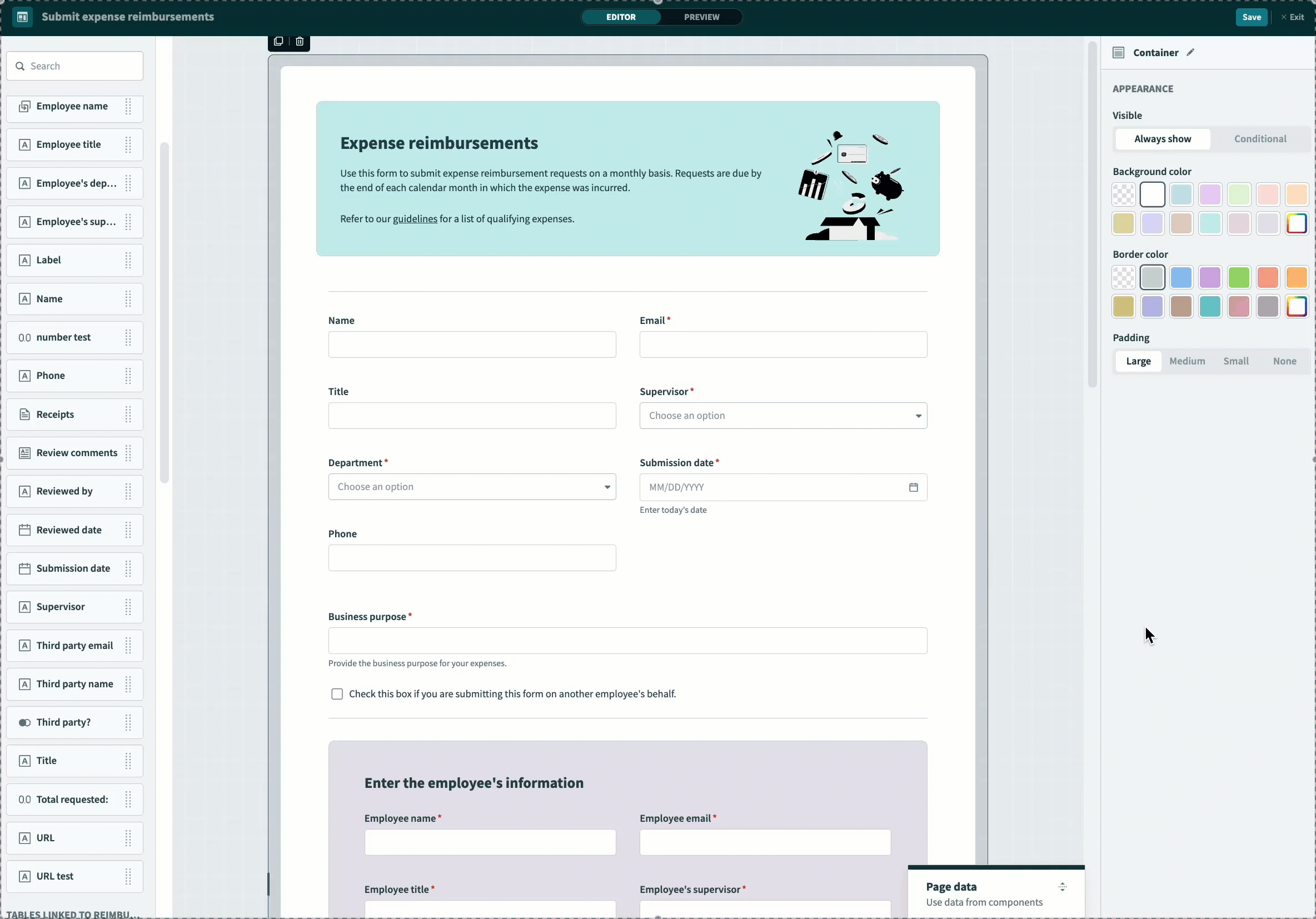 Duplicate a component