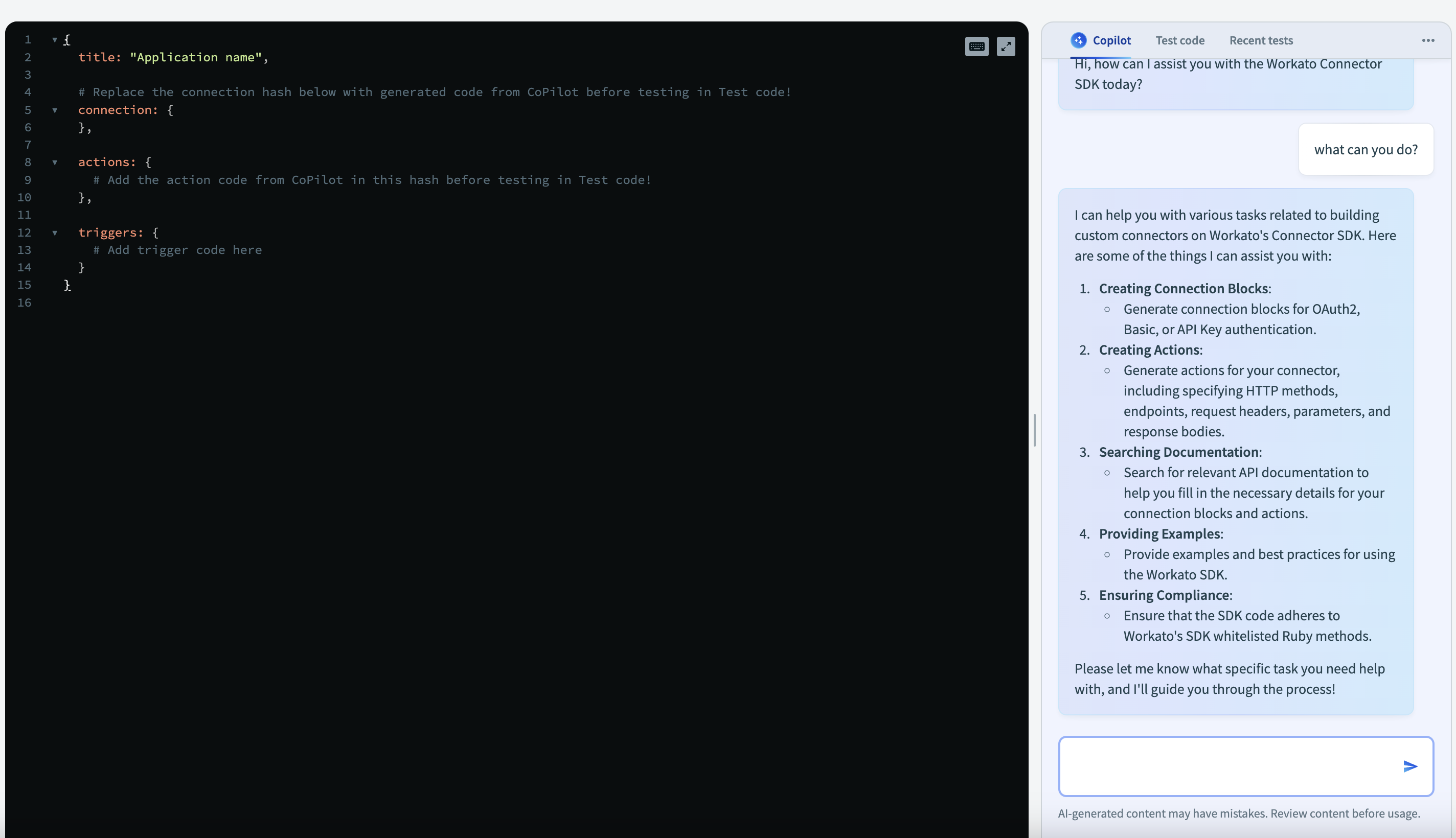 Copilot capabilities