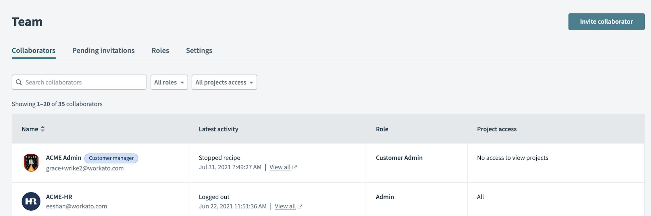 顧客マネージャーのタグ