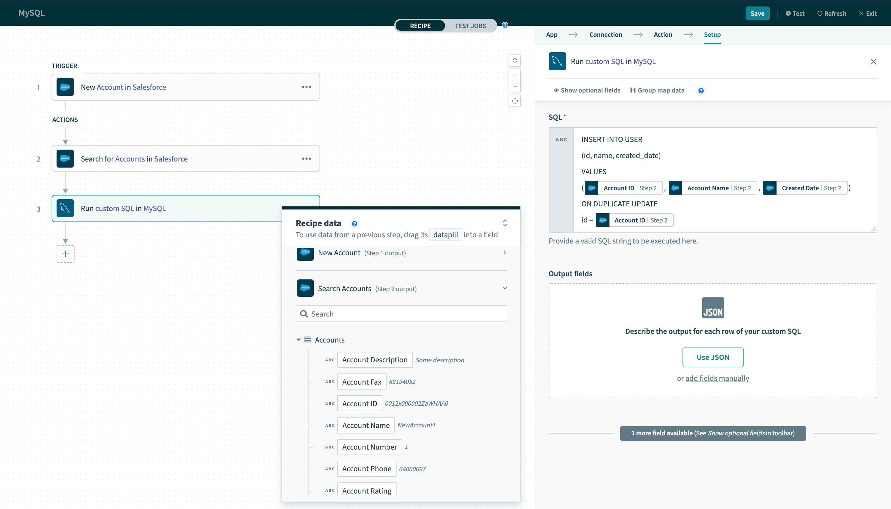 Delete アクション