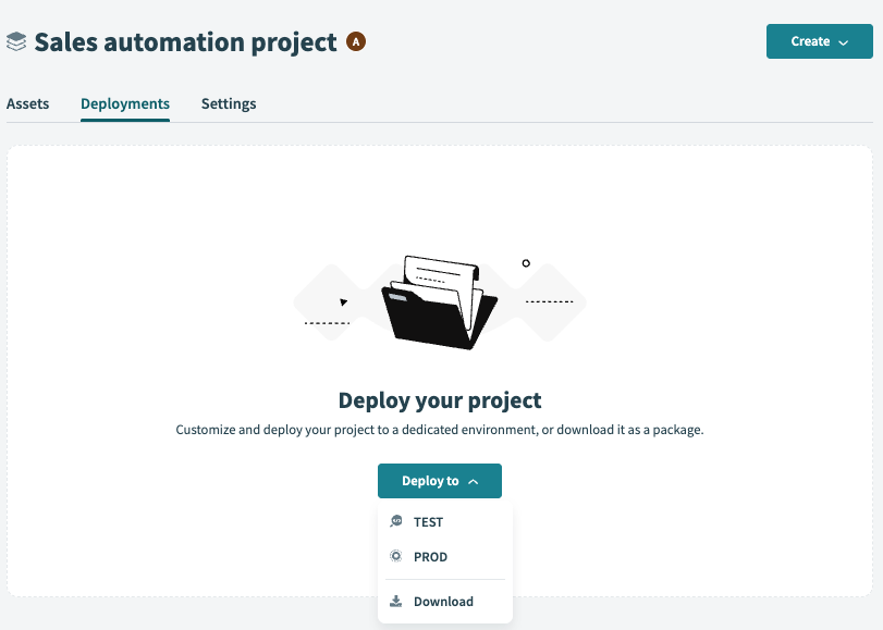 Deploy to environment