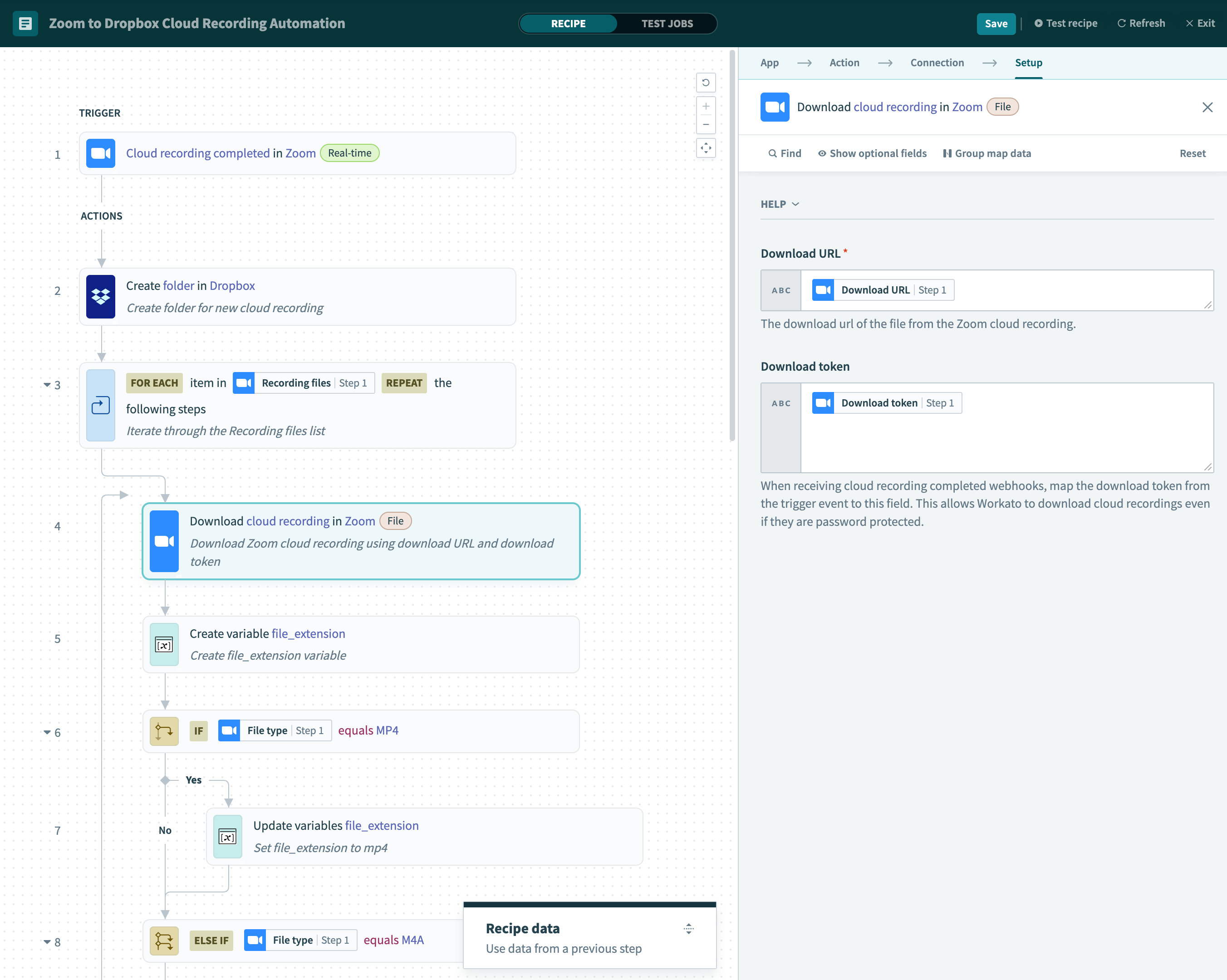 Download cloud recording in Zoom