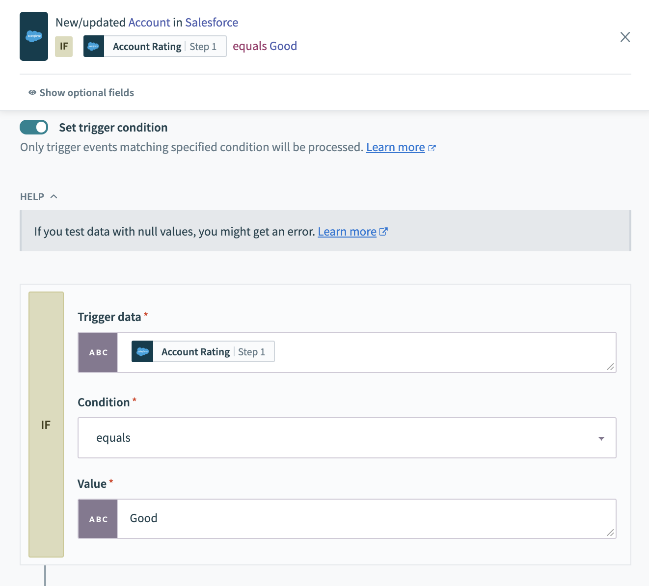 equals レシピの例