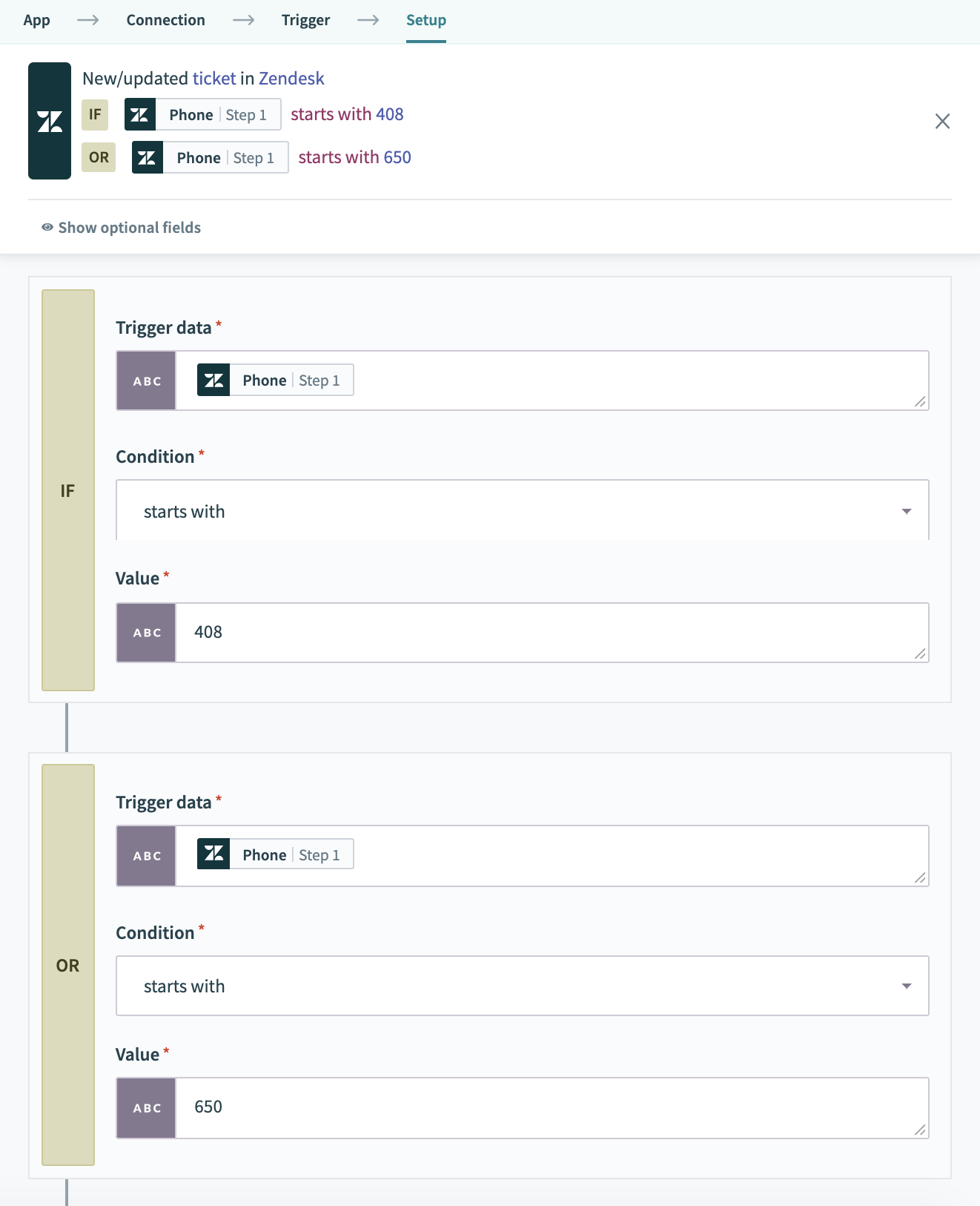 starts with レシピの例
