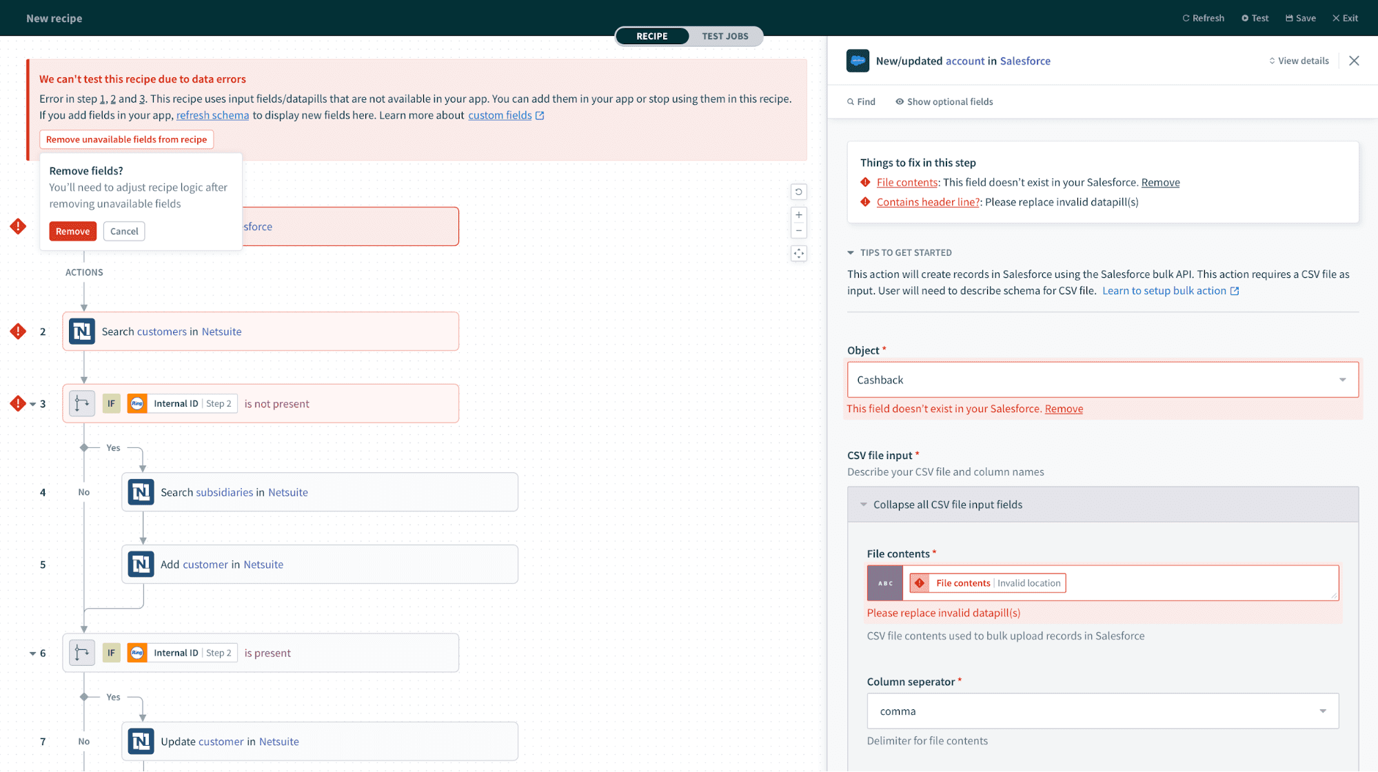 利用できない項目