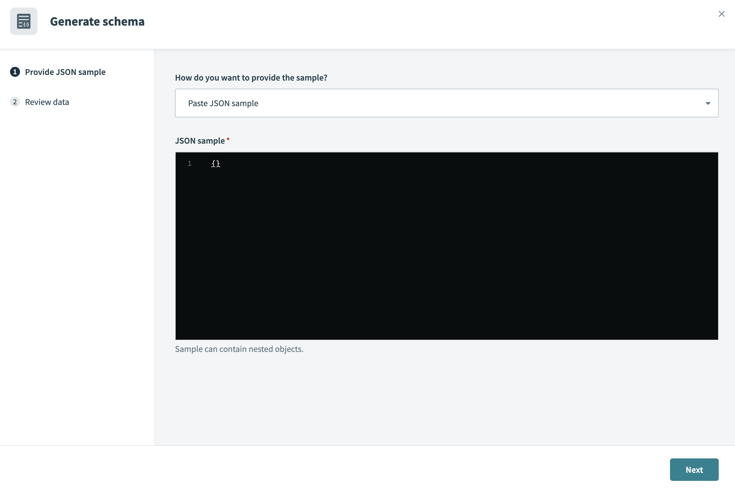 Generate skill schema