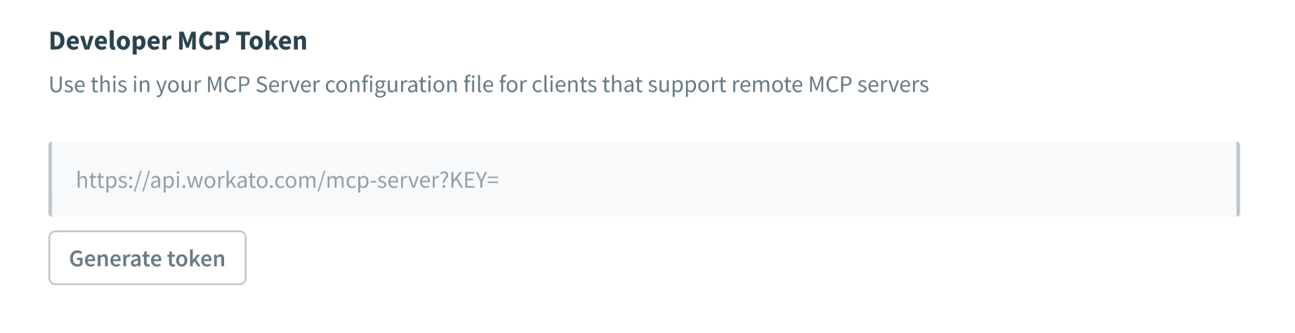 Click Generate token