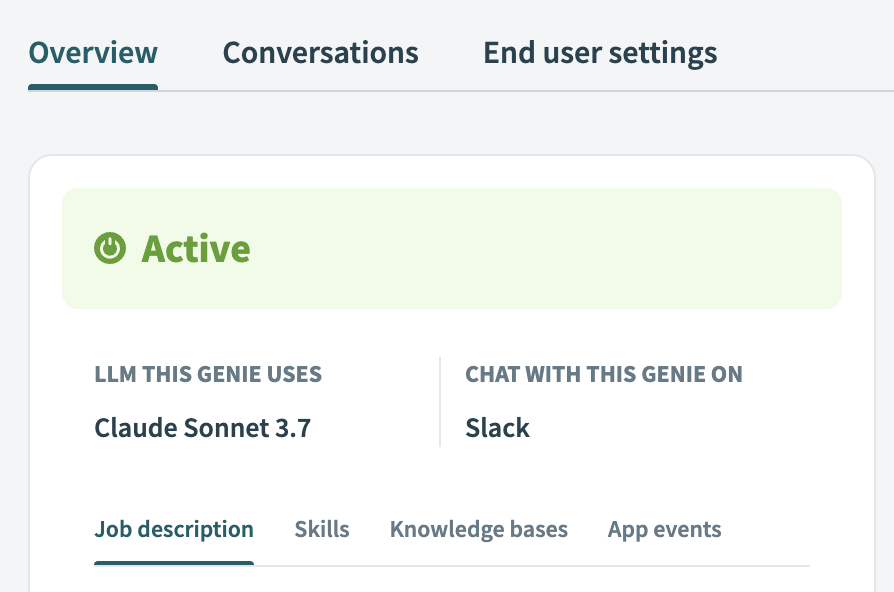 Go to the Job description section