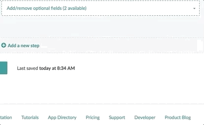 Message to update optional fields