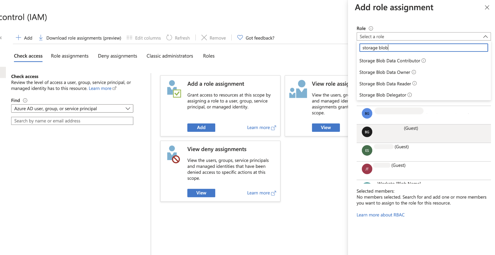 Select Add Role Assignment
