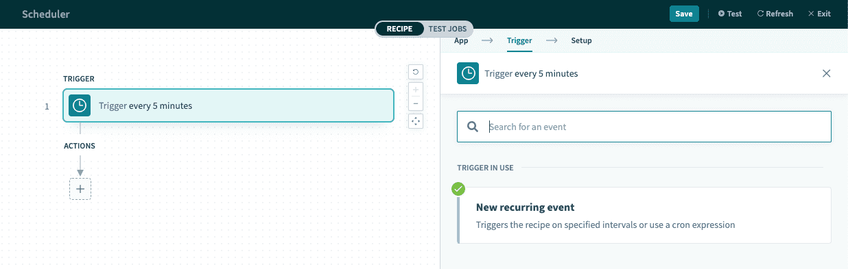 New recurring event トリガー