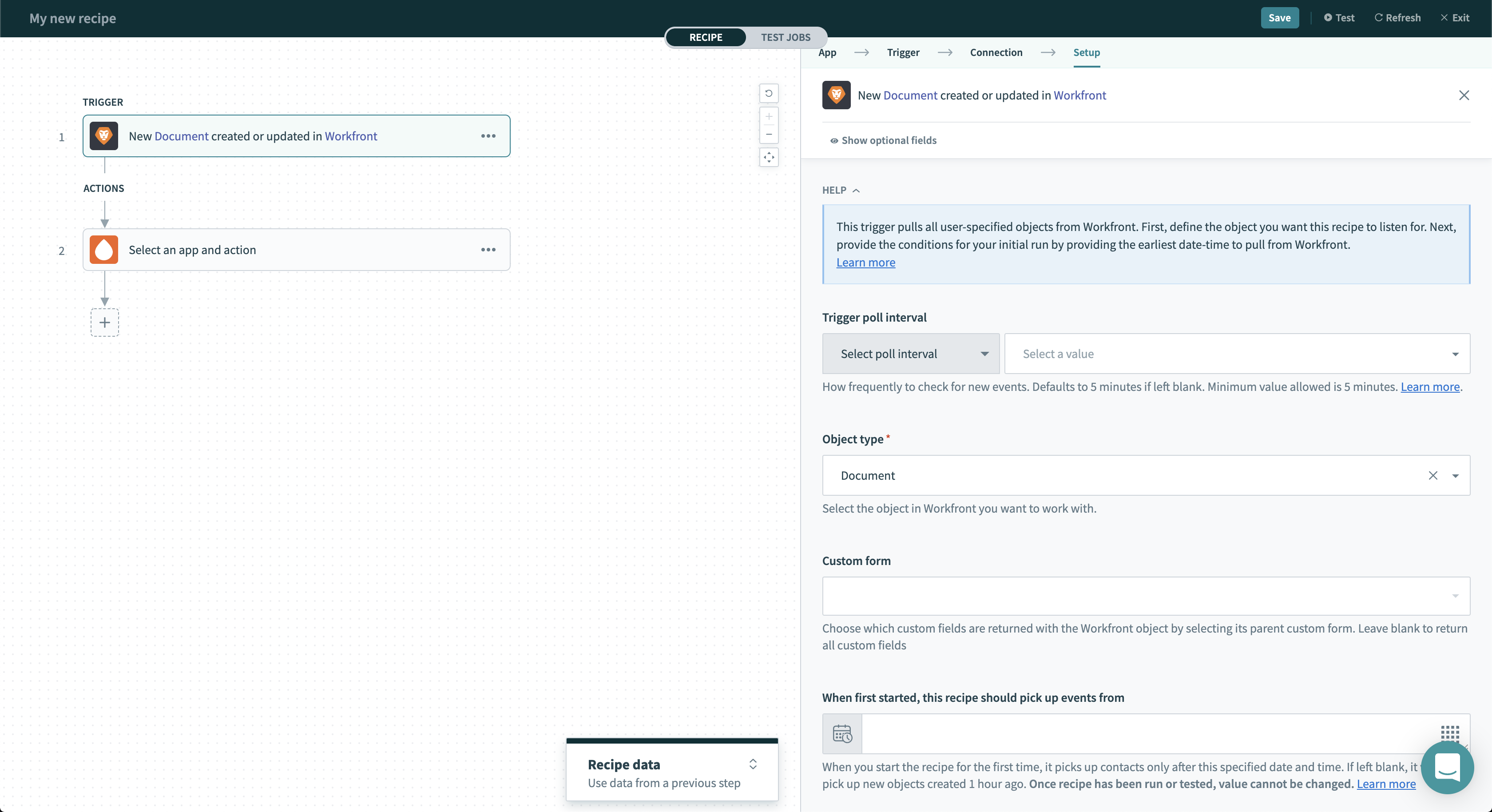 New or updated Object トリガー
