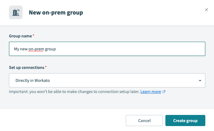 On-prem group for cloud profiles
