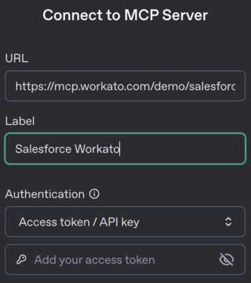 Configure your MCP Server
