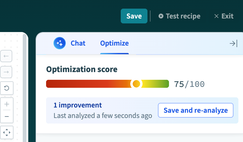 Review the optimization score