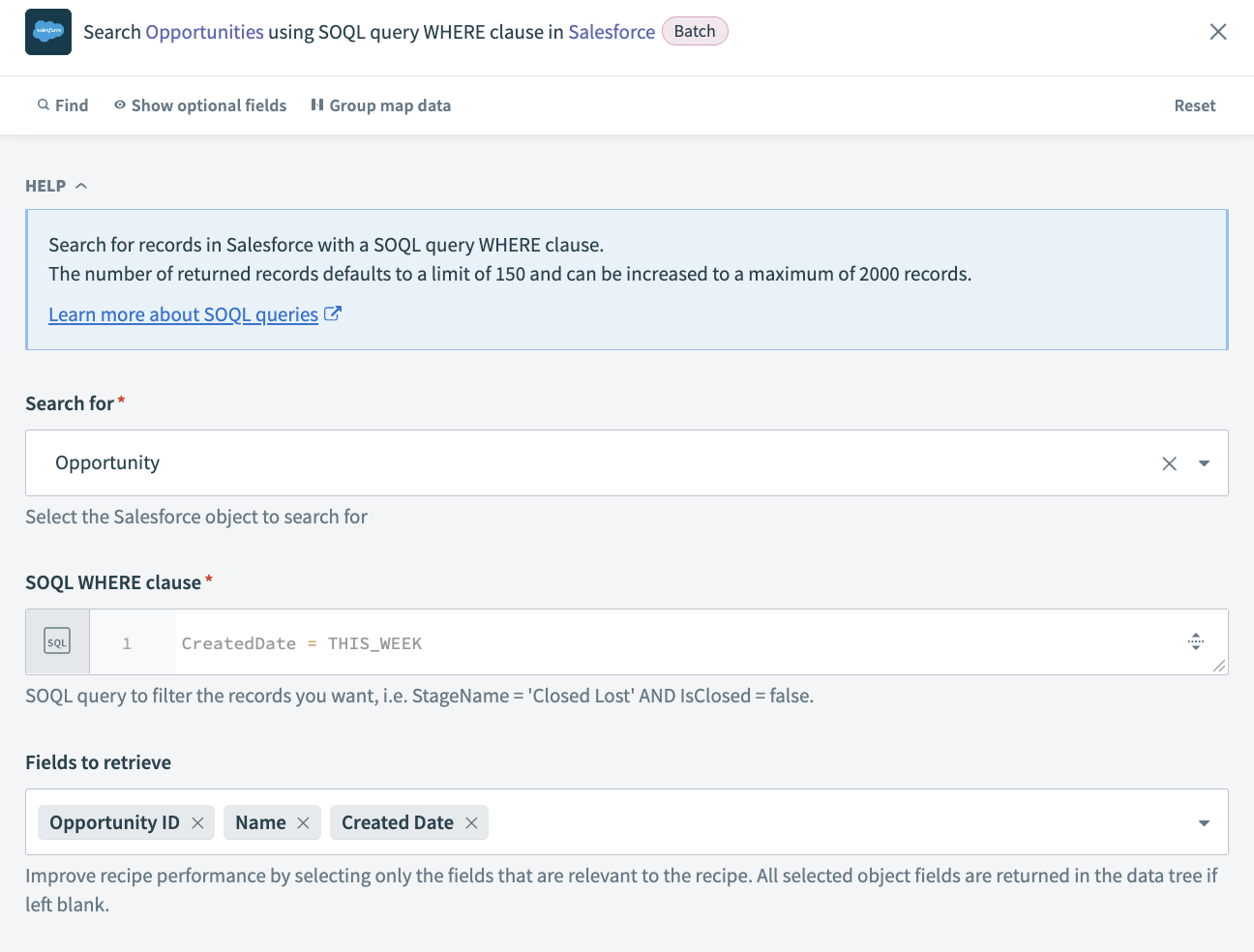 Search records using SOQL query
