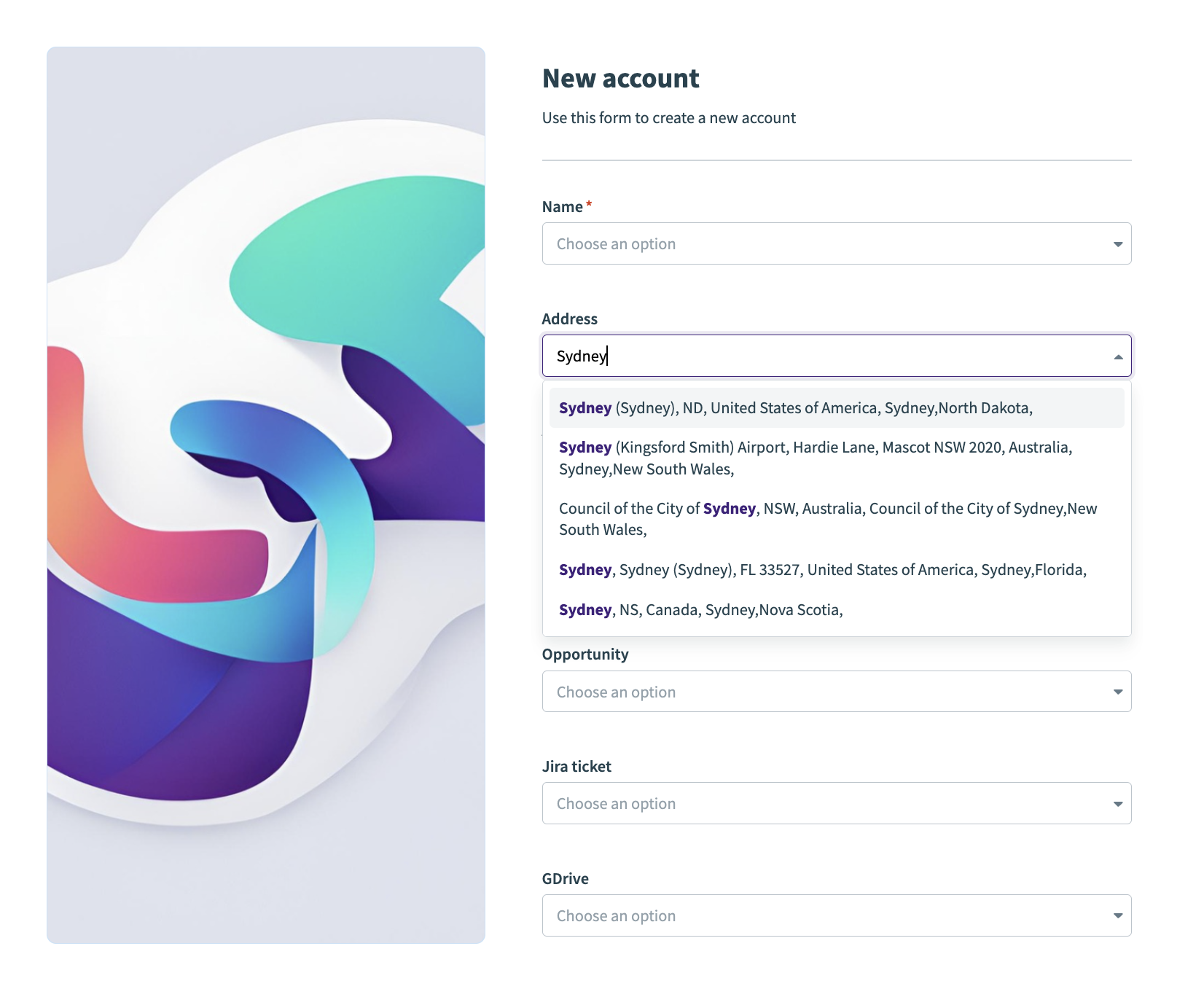 Get data for drop-down custom HTTP