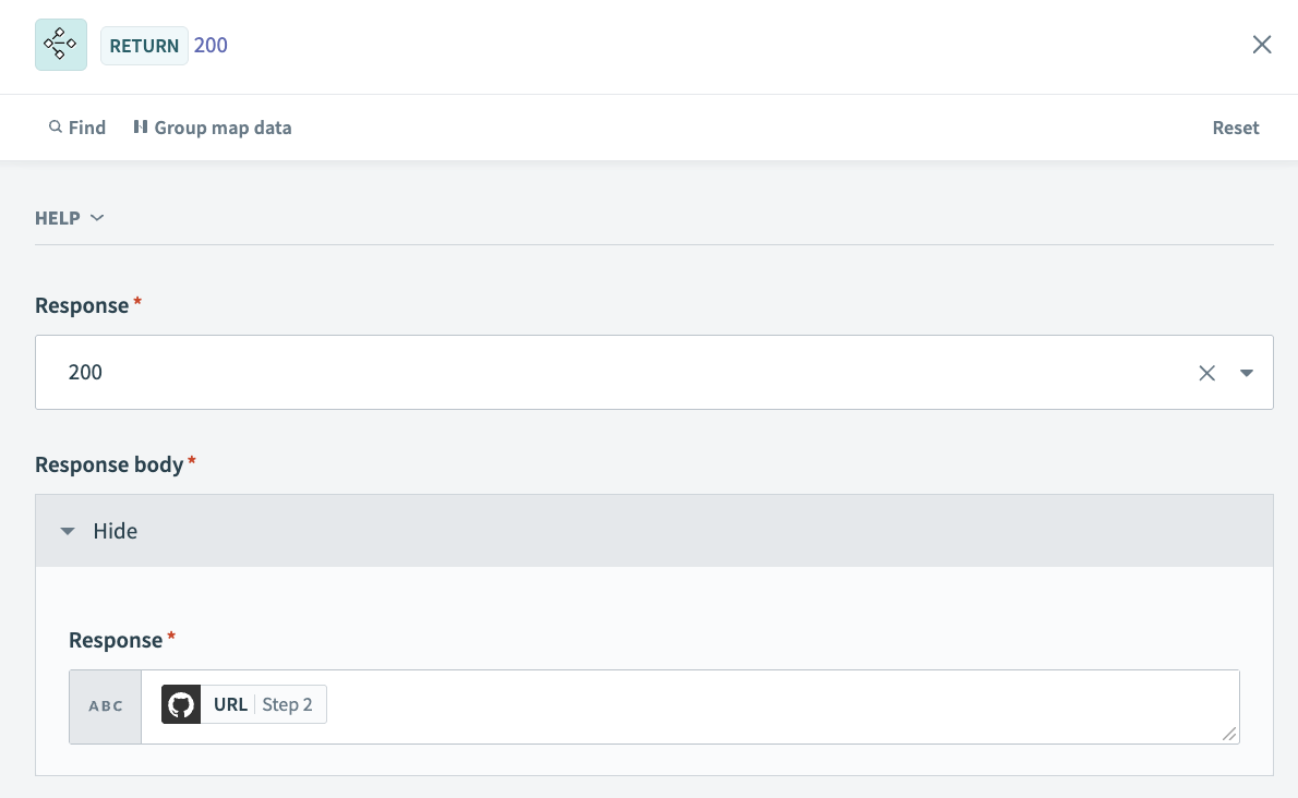 Respond to API request