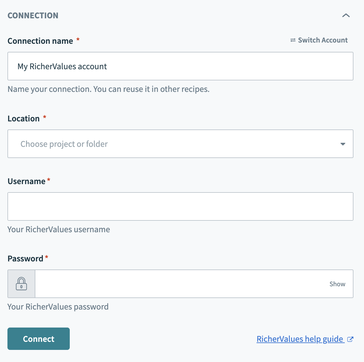 RicherValues Connection