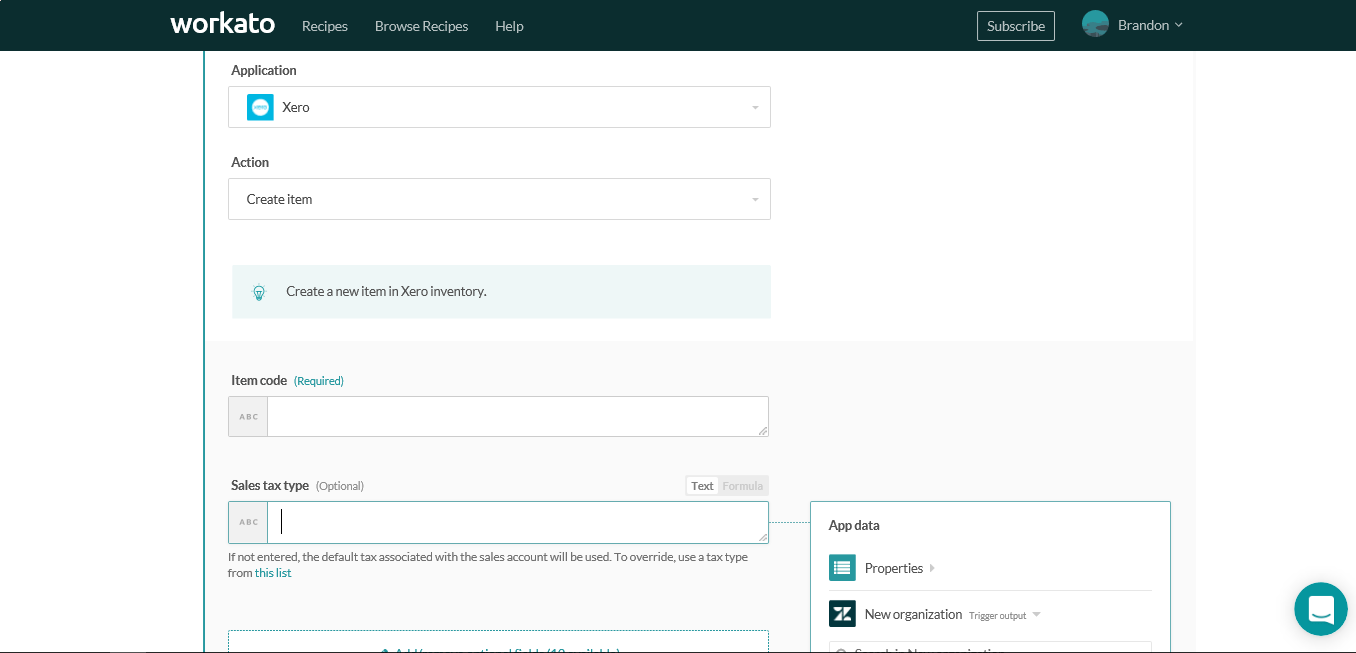 売上税のリスト