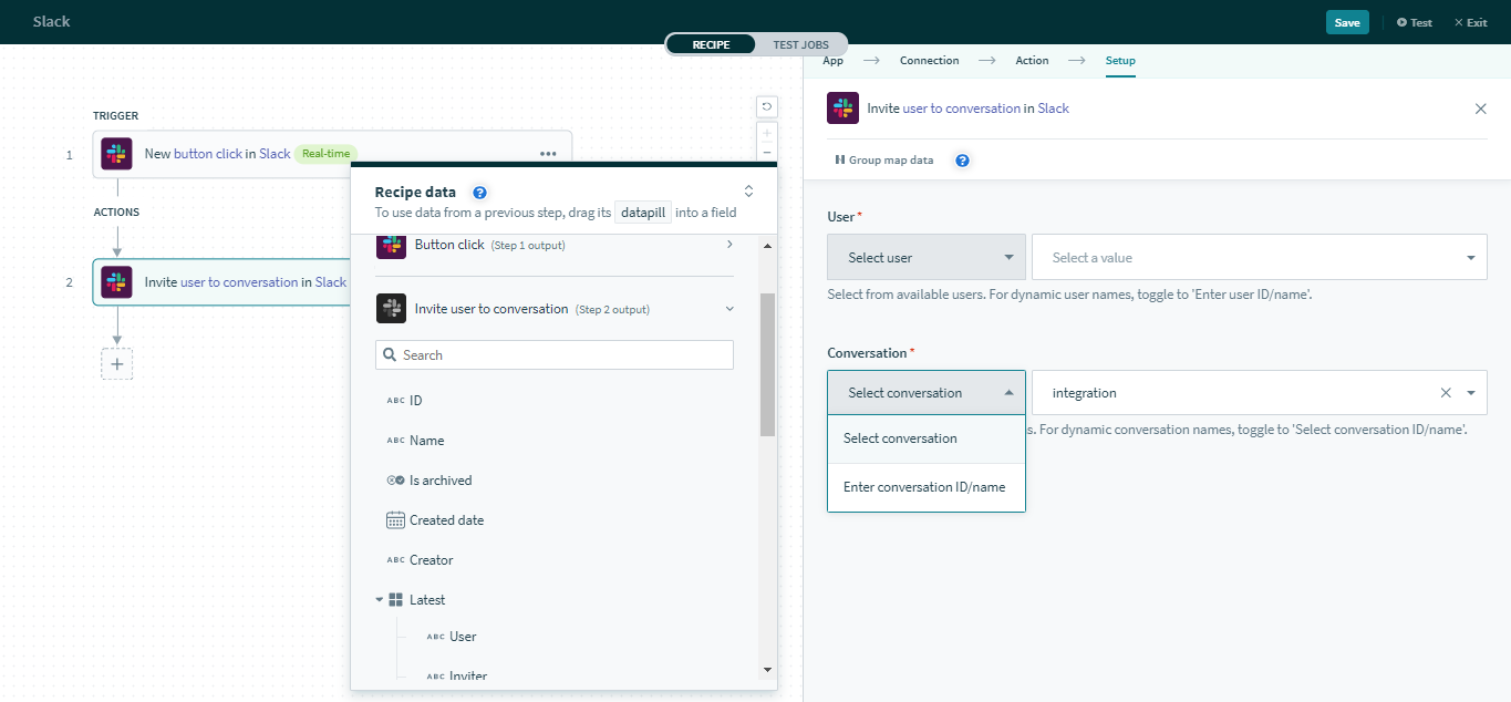 チャンネルの選択