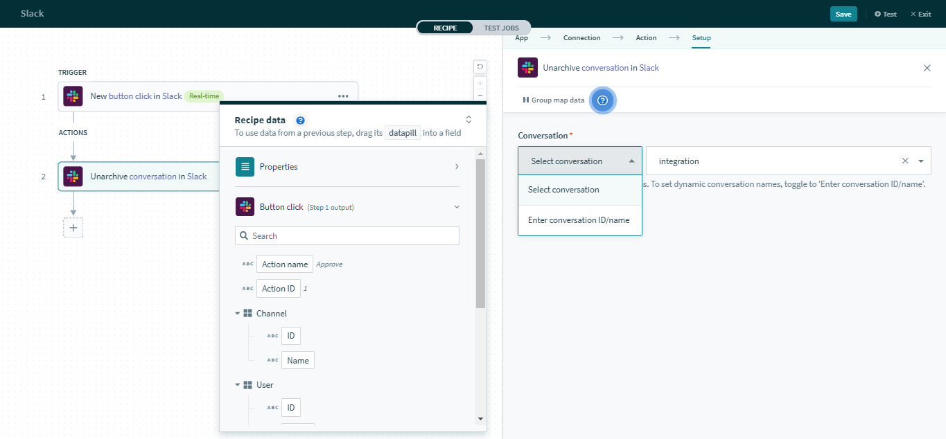 チャンネルの選択