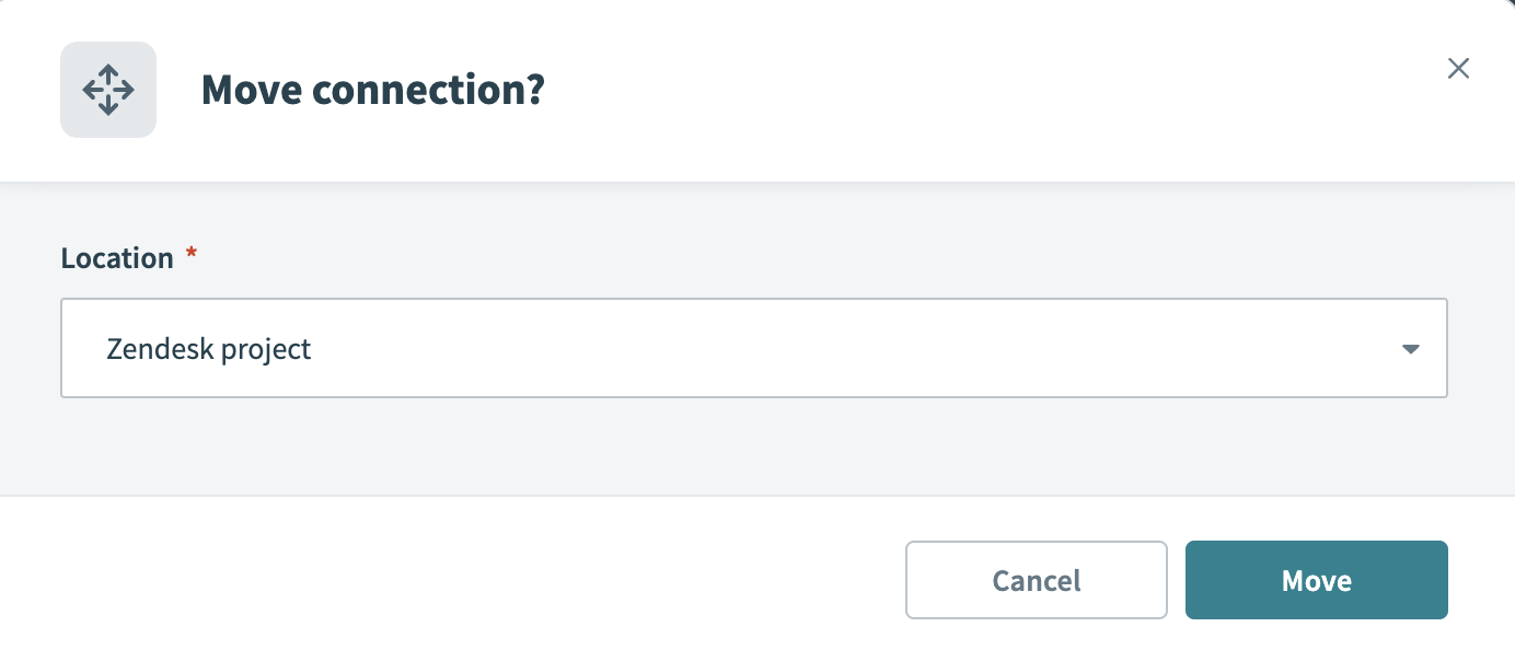Select a new storage Location