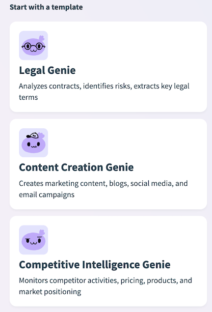 Start with a template