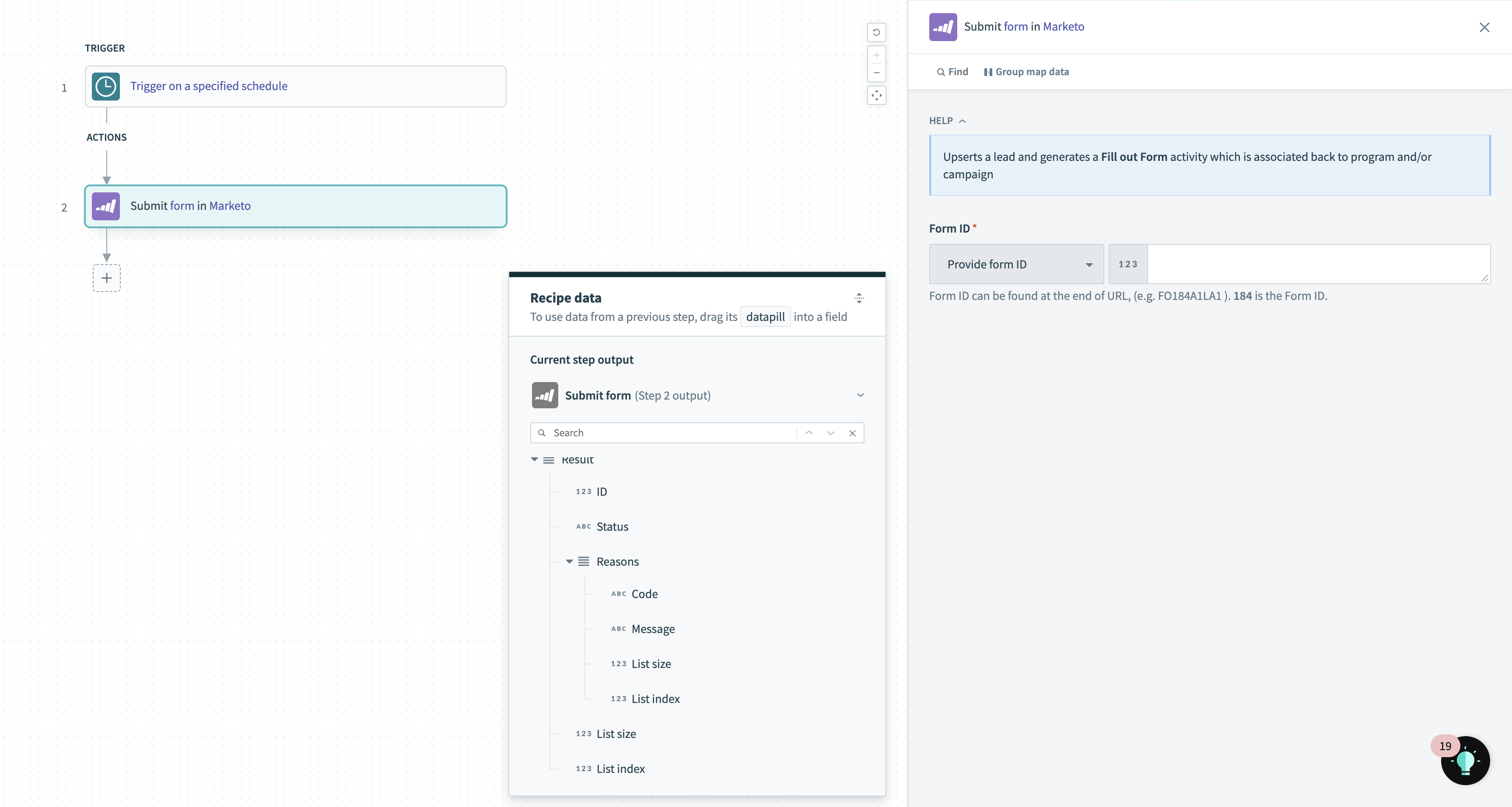フォーム提出アクション