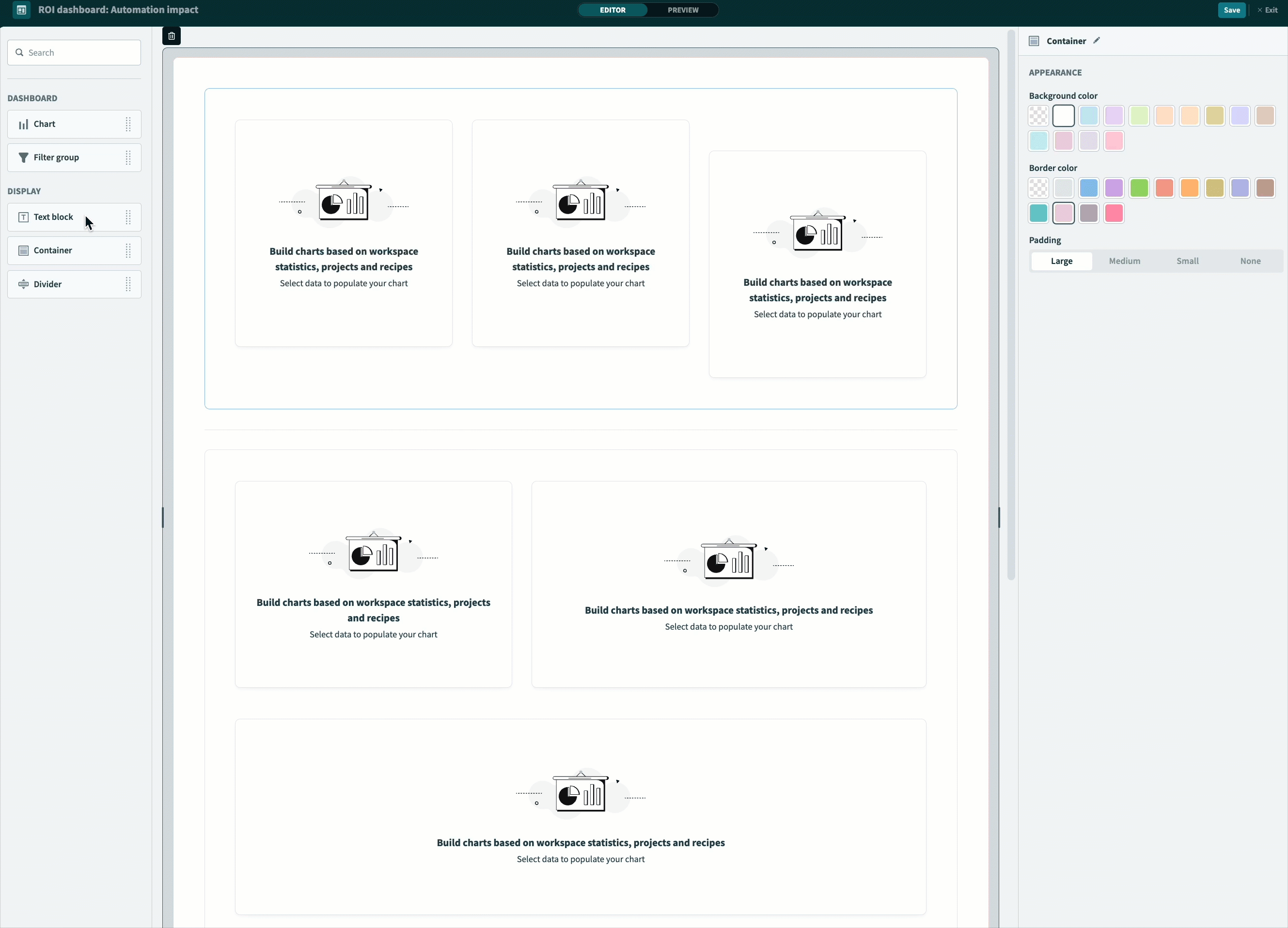 Add a text component